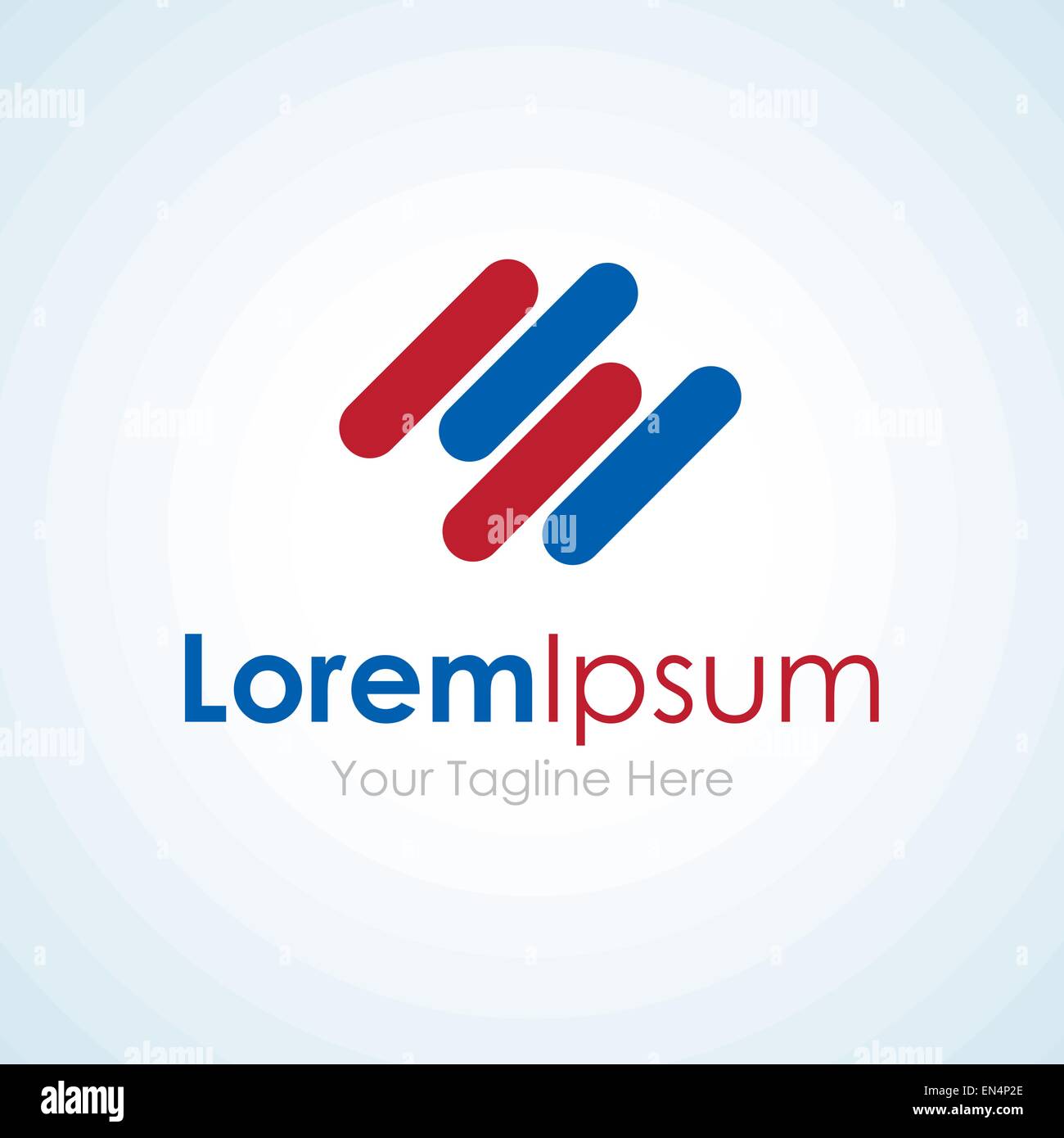 Abstract blue and red lines business element icon logo Stock Vector ...