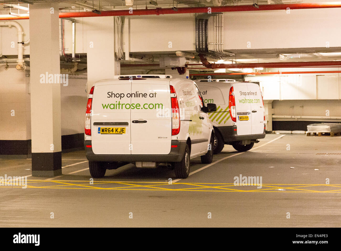 Waitrose car park Stock Photo Alamy