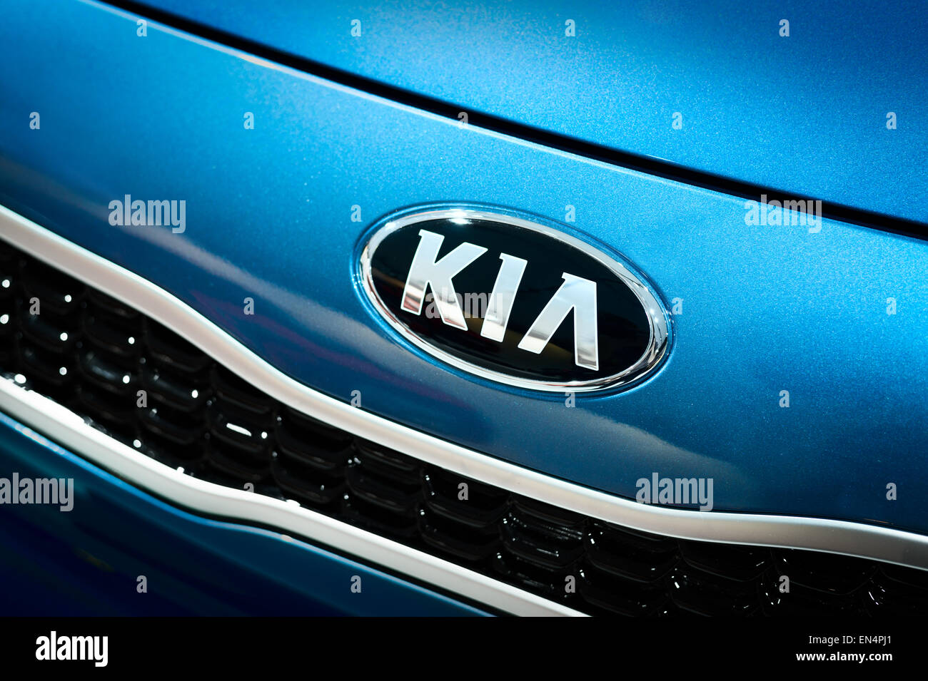 KIA logo emblem Stock Photo