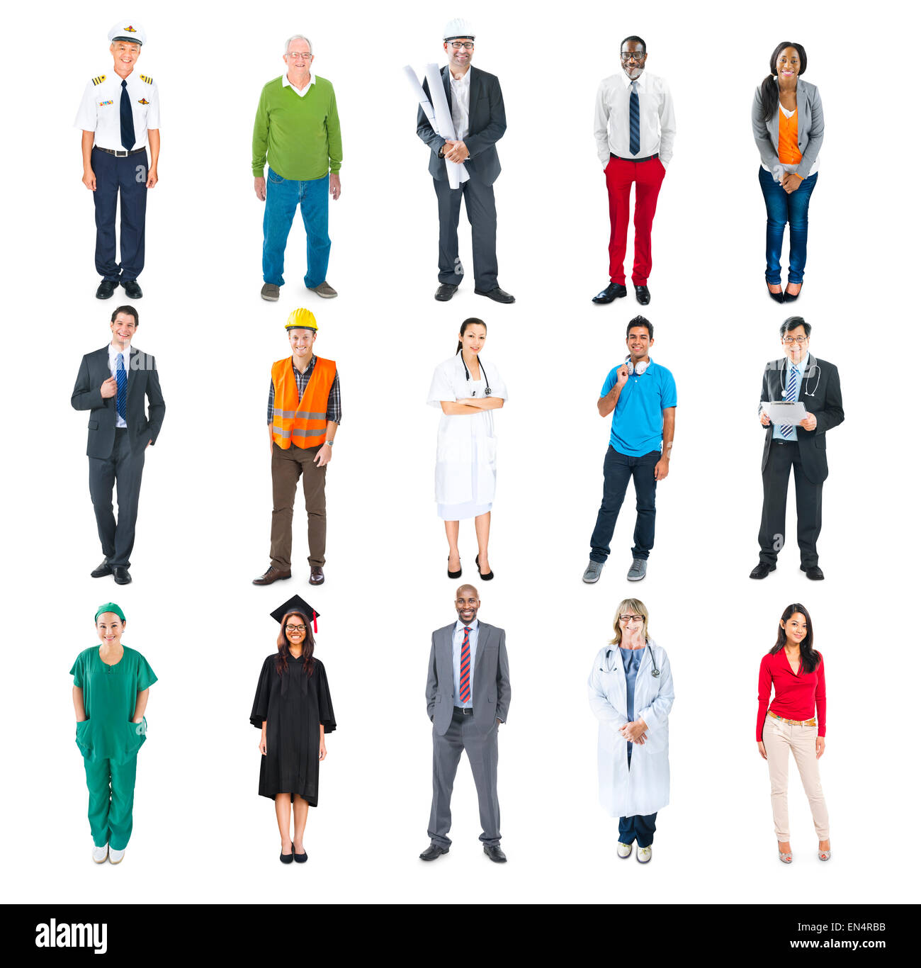 Group of Multiethnic Diverse Mixed Occupation People Stock Photo - Alamy