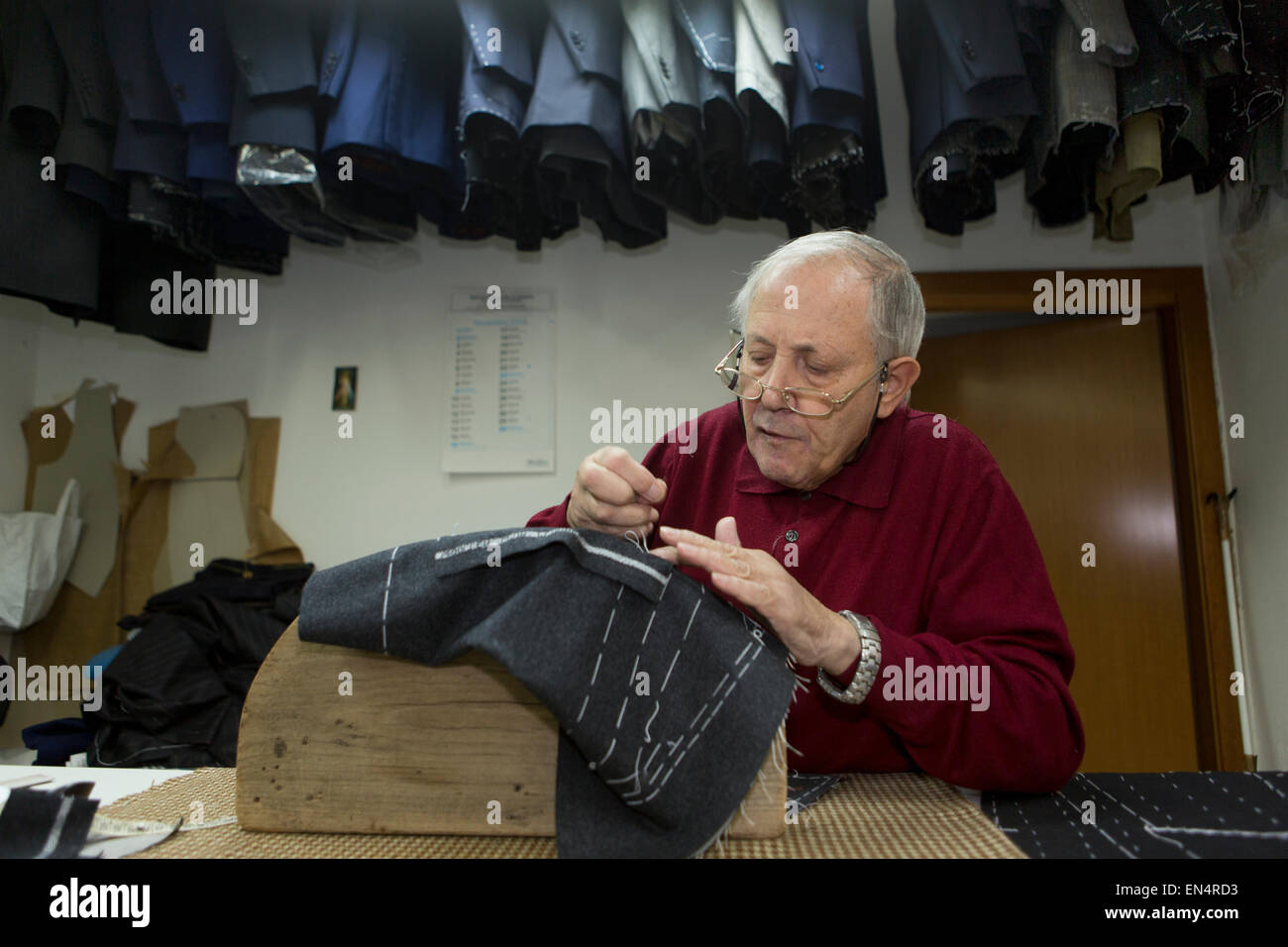 Italian tailors are famous for their craftsmanship Stock Photo Alamy