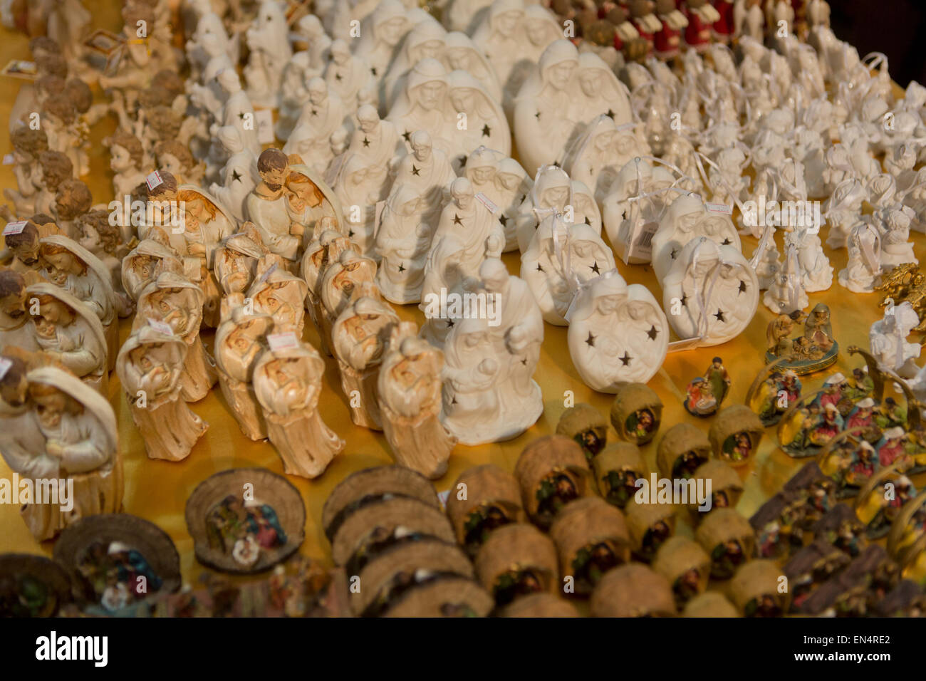 Souvenir shops in presepi street in naples Stock Photo Alamy