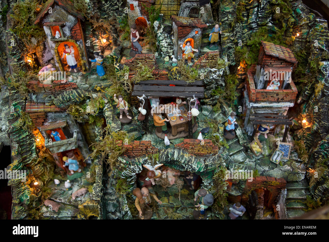 Statues Christmas Crib Art Craft Stock Photos Statues Christmas
