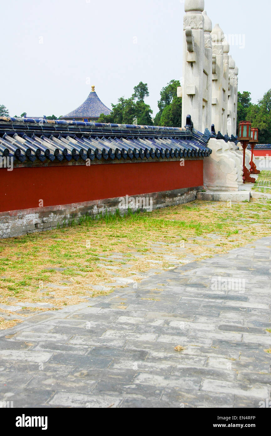 Chinese Temple Gardens Stock Photo