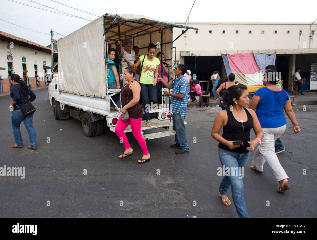 public transport in nicaragua Stock Photo Alamy