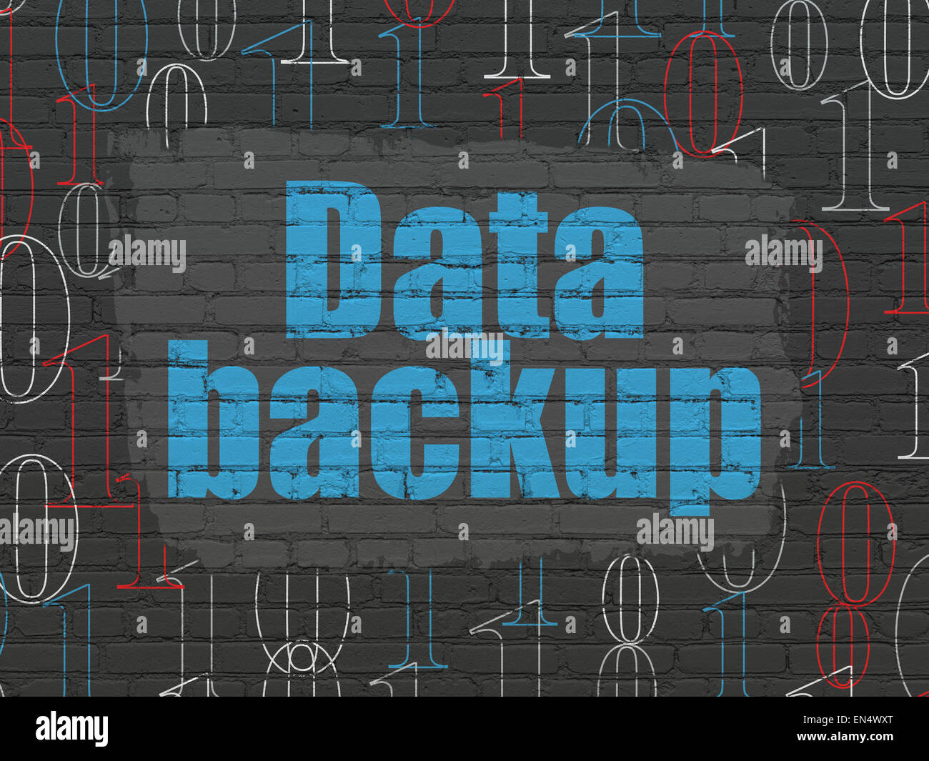 Data concept: Data Backup on wall background Stock Photo - Alamy