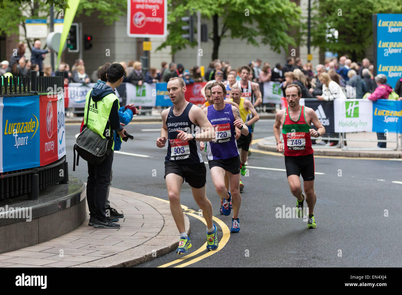 Club, charity and ballot runners, running at the 2015 Virgin Money ...