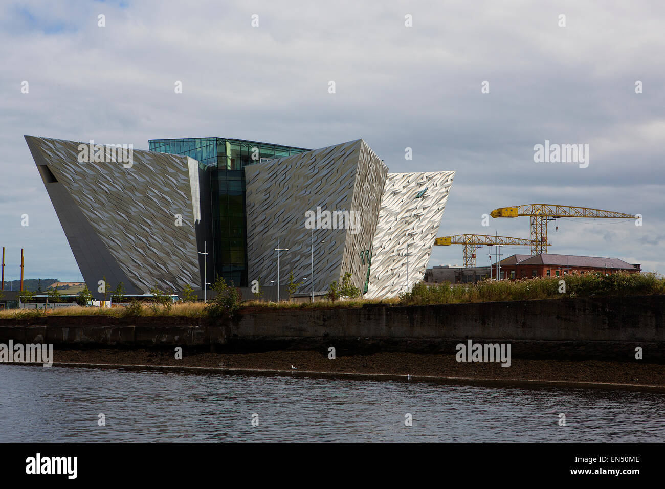 Titanic Belfast is a $165 million visitor attraction center Stock Photo