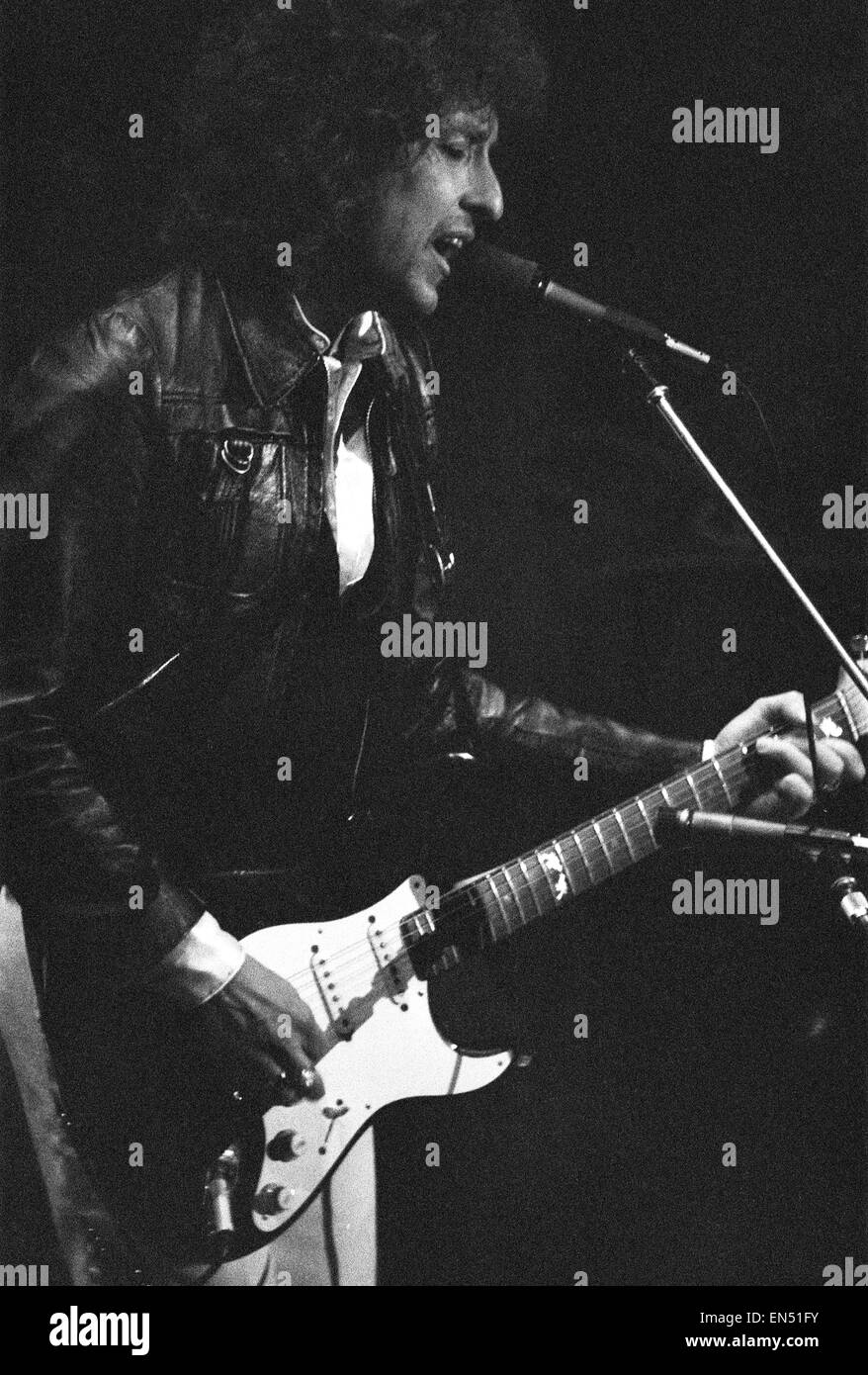 Bob Dylan in concert at Earls Court in London, 15th June 1978. Stock Photo