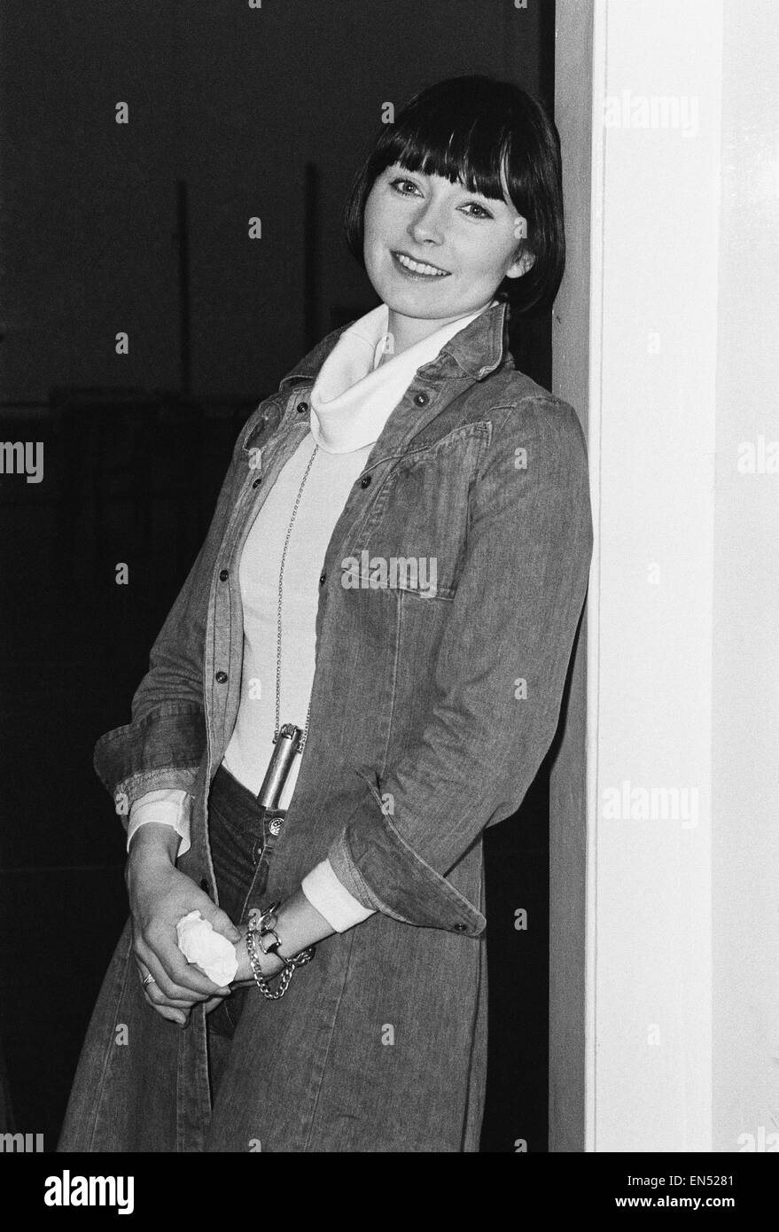 Rehearsal for the new London Weekend television drama series 'Love for Lydia'. Mel Martin who plays the role of Lydia. 16th December 1976. Stock Photo