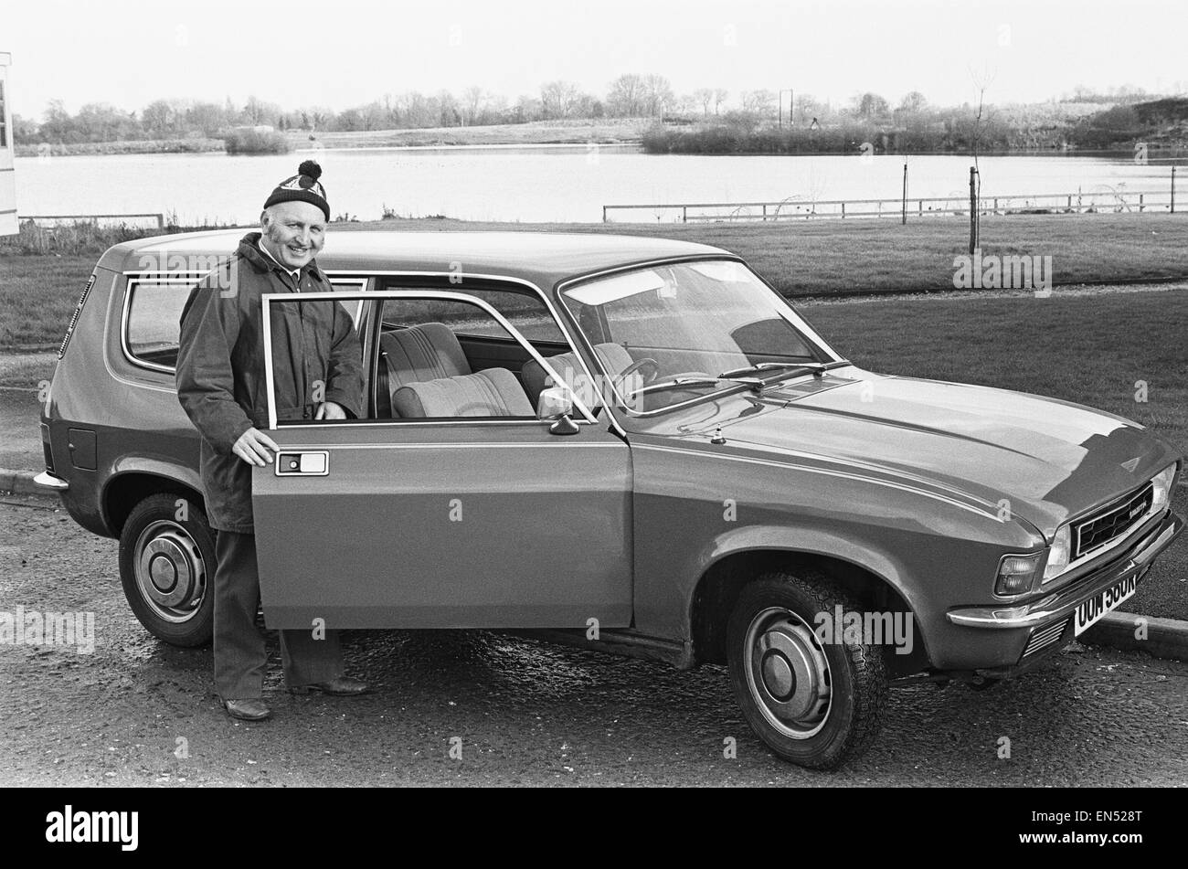 British Leyland Allegro first prize in the Reveille Win-A-Car competition. Circa 1973 Stock Photo
