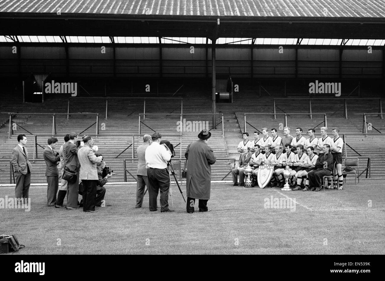 Wolverhampton Wanderers F.C. photo shoot. 30th July 1959 Stock Photo