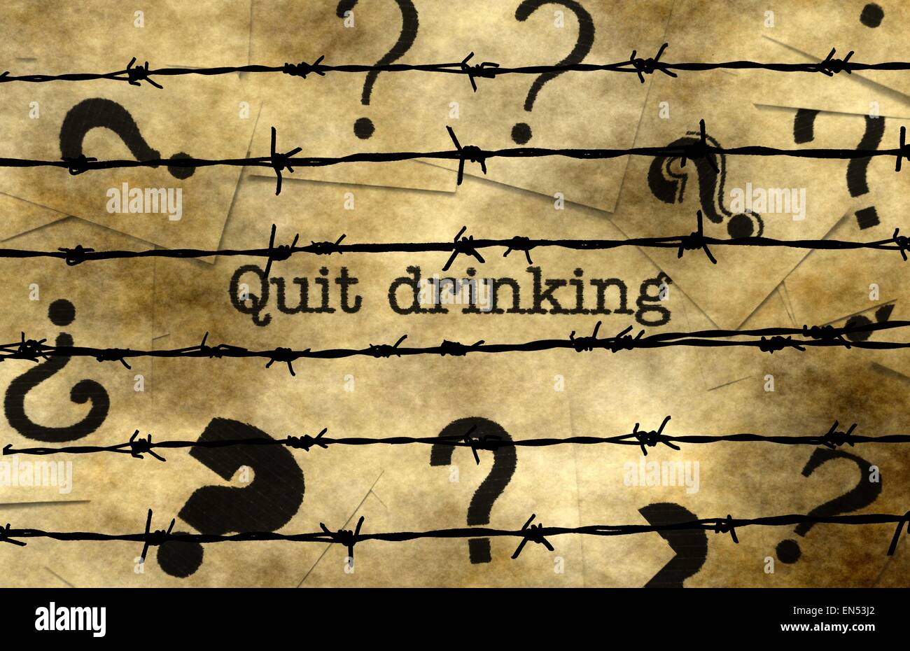 Quit drinking Stock Photo