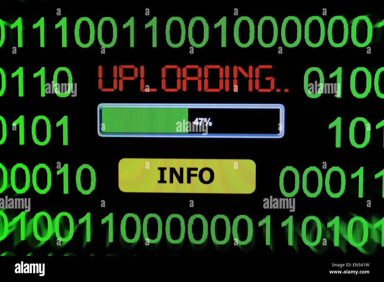 Upload information Stock Photo