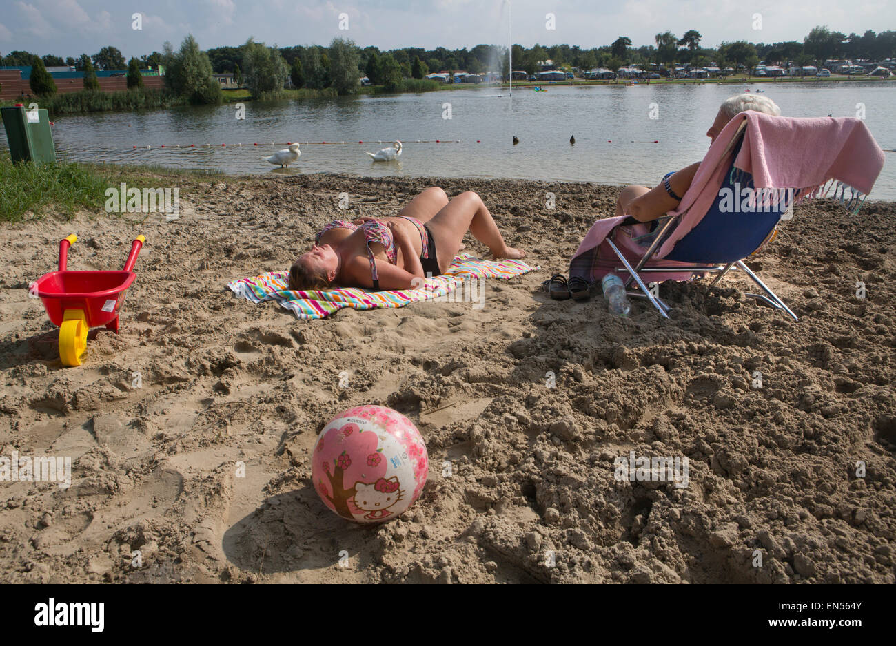 camping Prinsenmeer in Holland Stock Photo