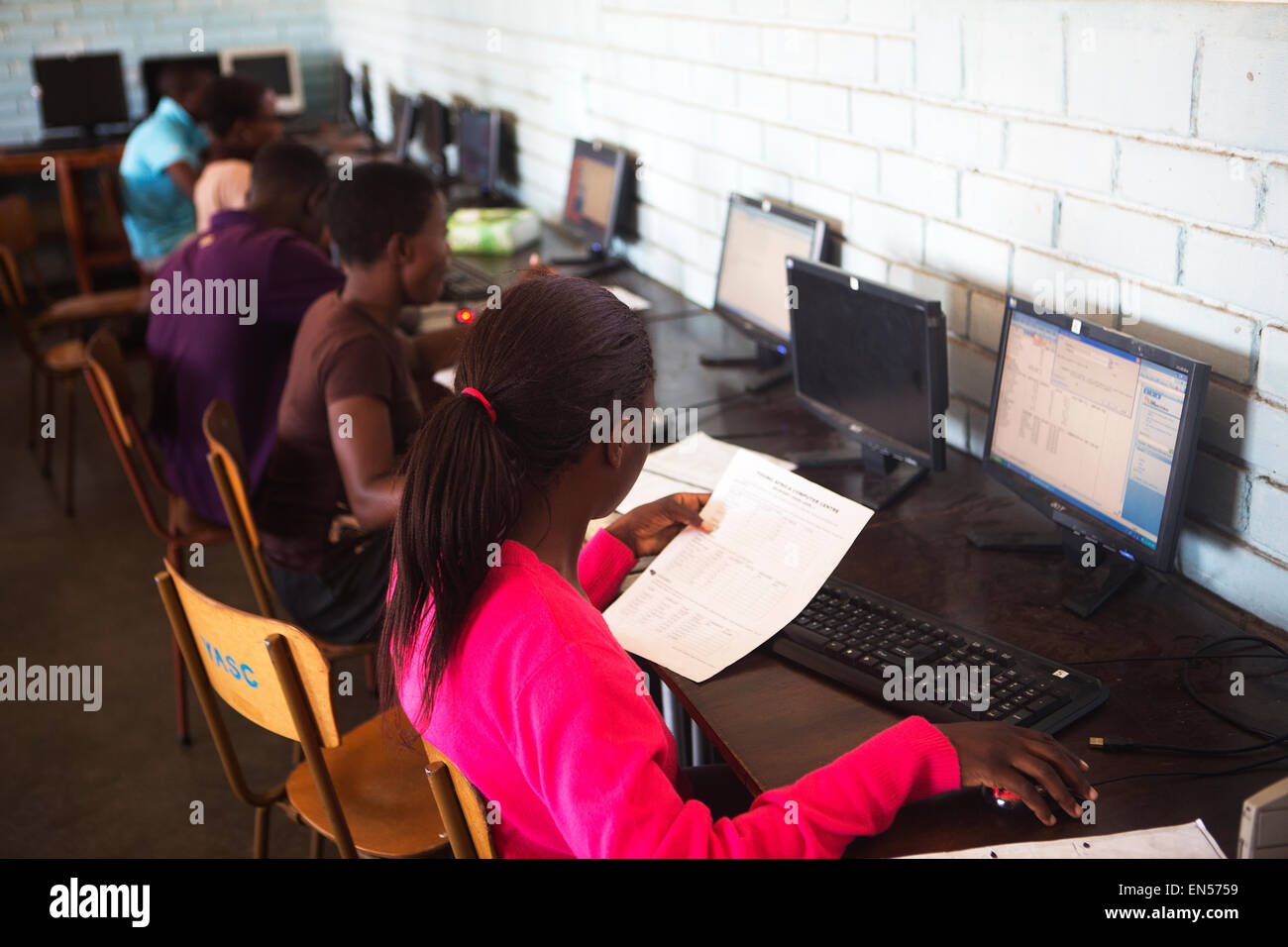 school in zimbabwe Stock Photo