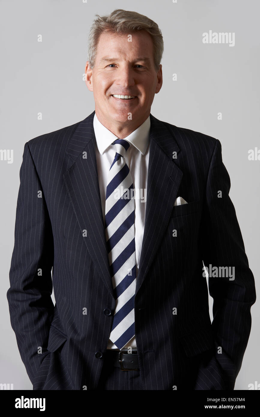 Portrait middle aged man suit tie hi-res stock photography and images ...