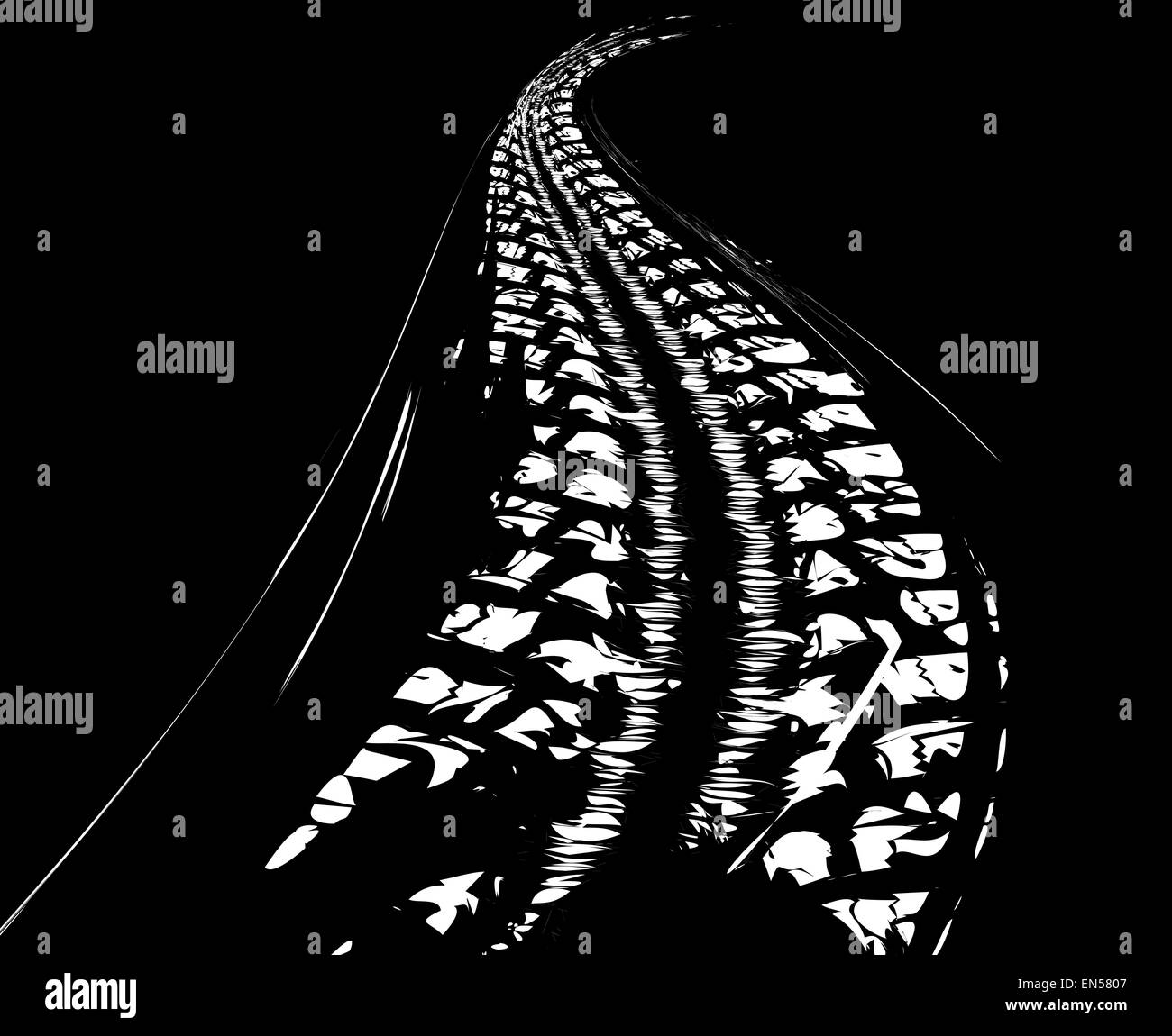Tire tracks background Stock Photo Alamy