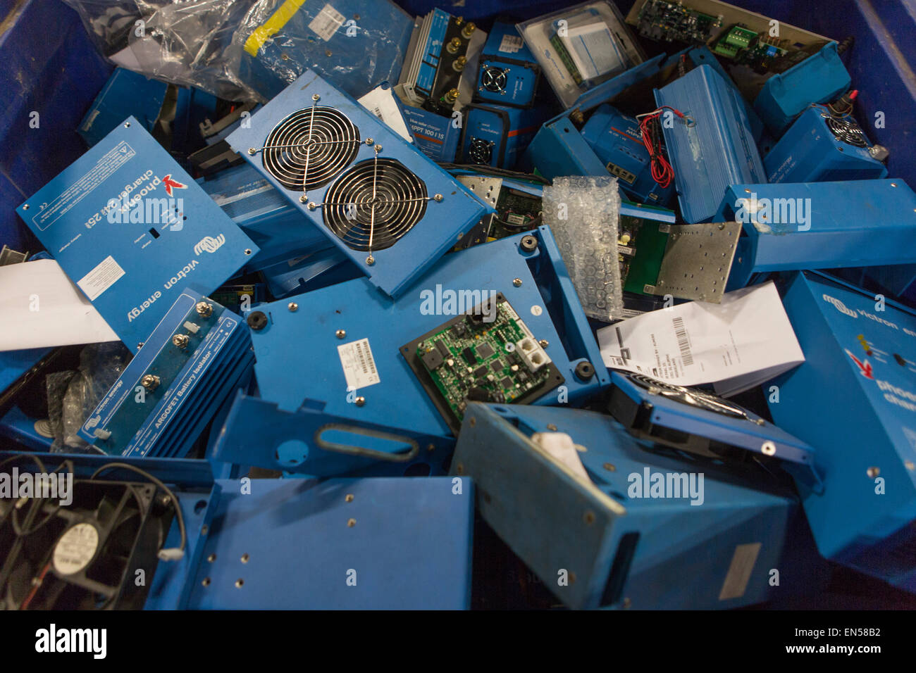 recycling plant for computers and electronics Stock Photo Alamy