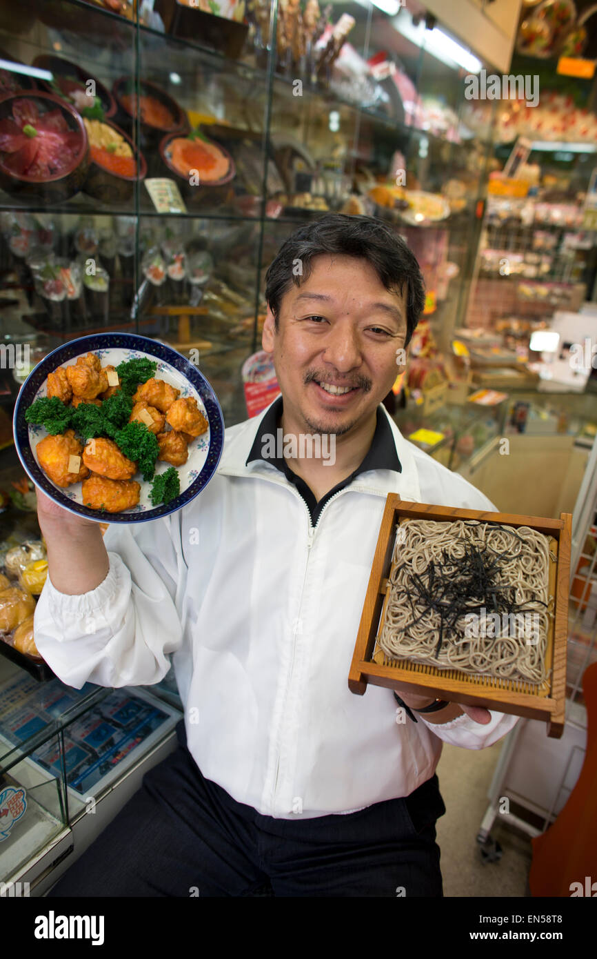 plastic food for restaurant displays in Tokyo Stock Photo Alamy