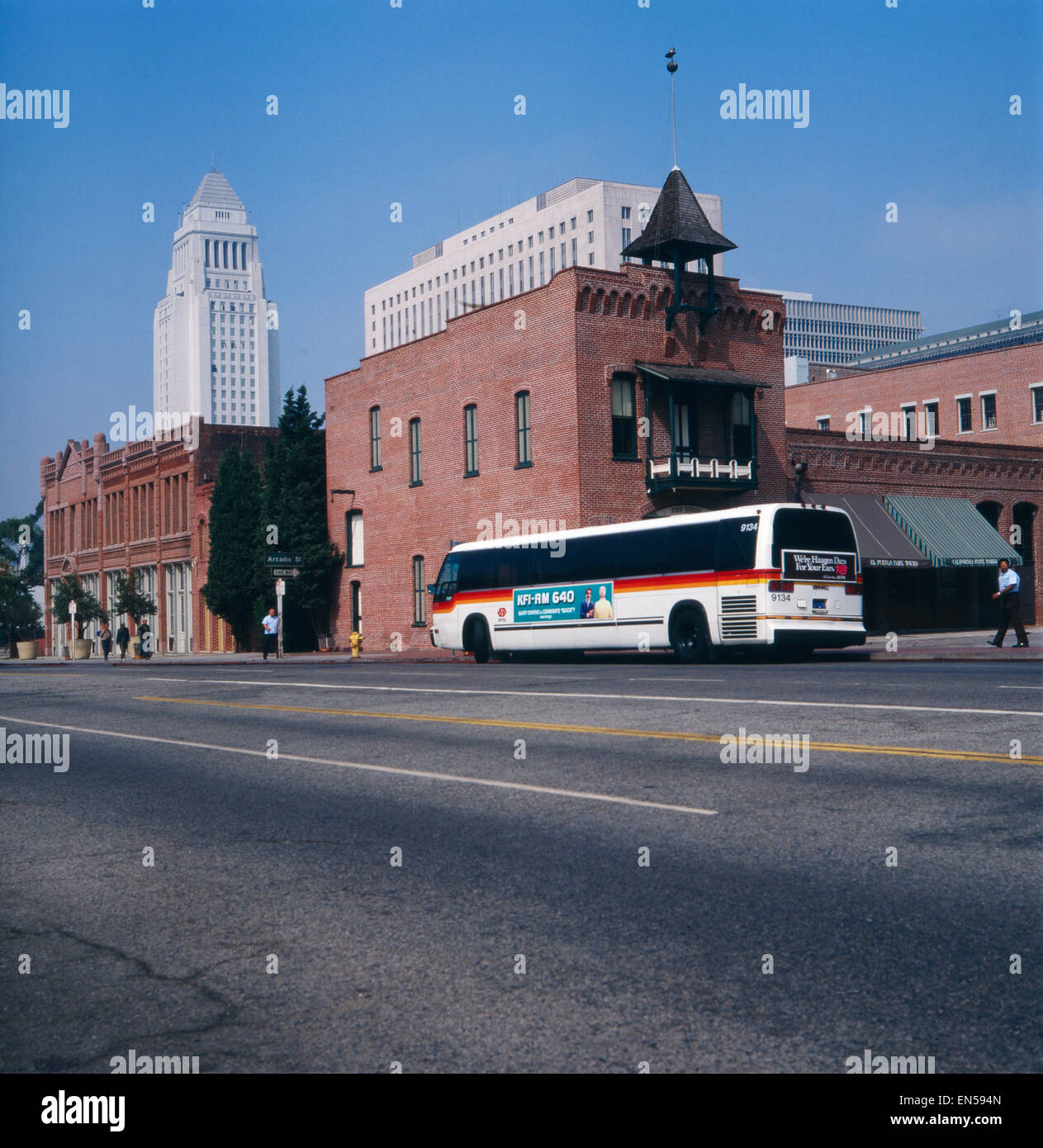 Los ángeles city hall 1980's hi-res stock photography and images - Alamy