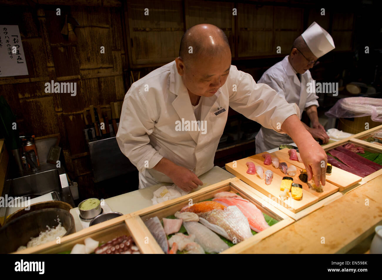 sushi restaurant in Tokyo Stock Photo