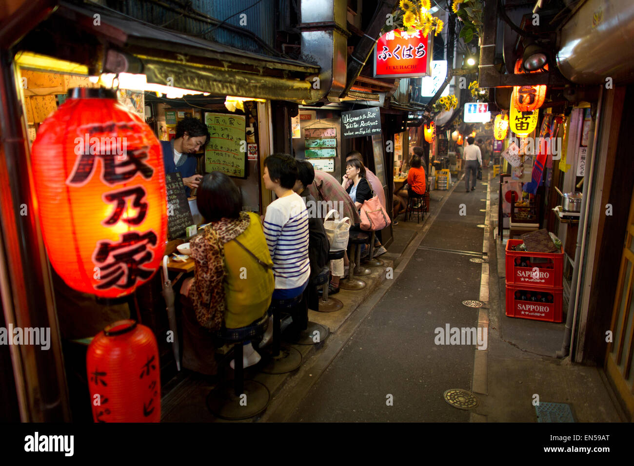 restaurant in Tokyo Stock Photo