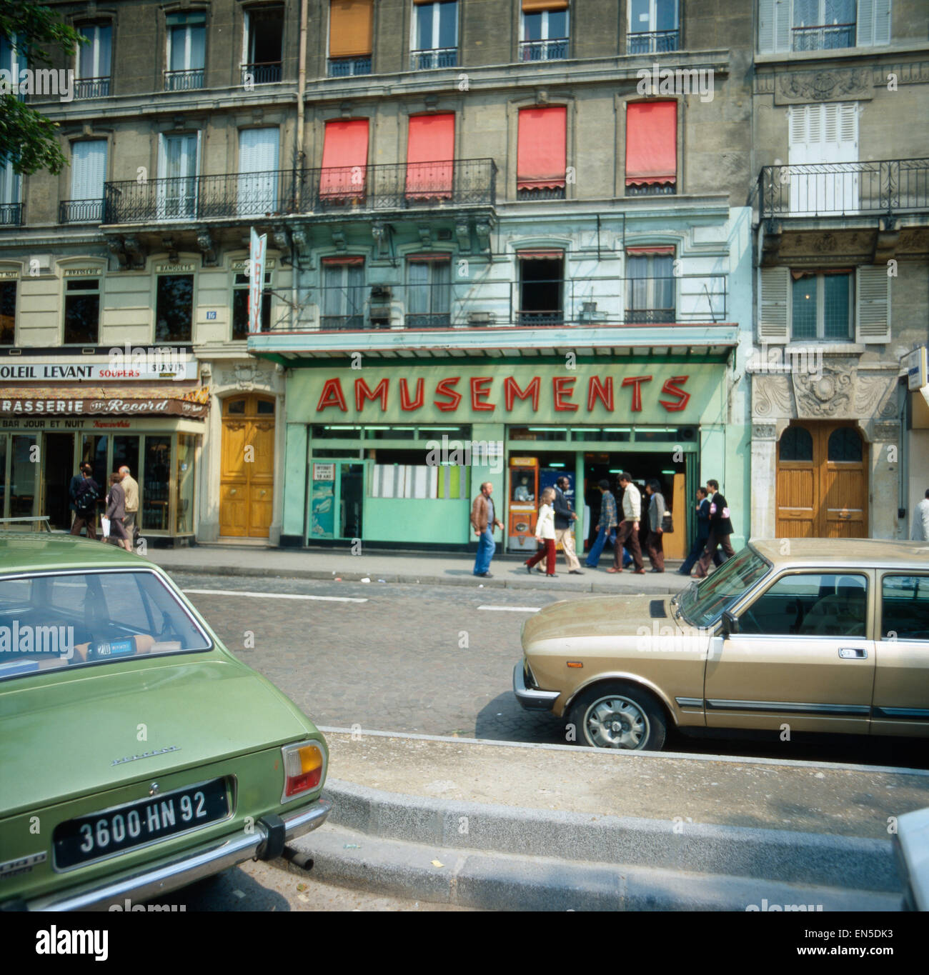 Unterwegs am Montmartre; Paris; Frankreich 1970er Jahre. On the way on the Montmartre; Paris; France 1970s. Stock Photo