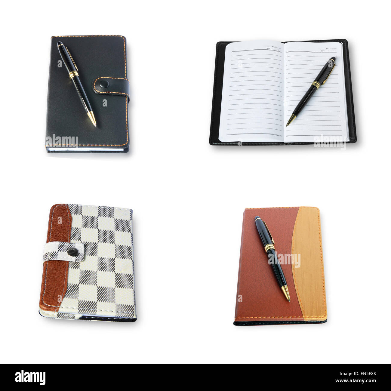 Diary Notebook Isolated On White Background Stock Photo Alamy