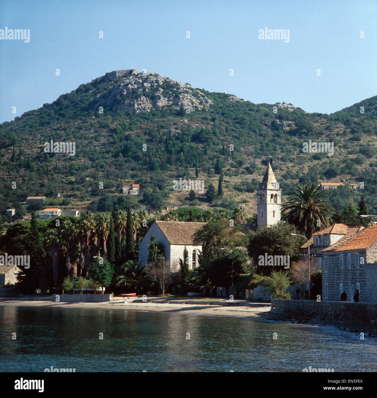Urlaub in Dalmatien, Kroatien, Jugoslawien 1970er Jahre. Vacation in Dalmatia, Croatia, Yugoslavia 1970s. Stock Photo