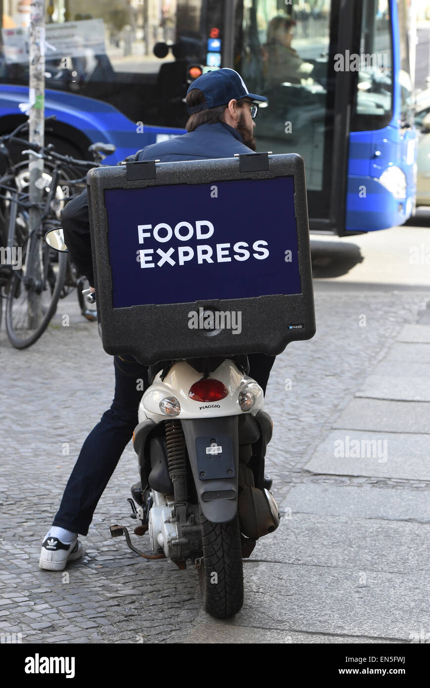 Berlin, Germany. 17th Apr, 2015. ILLUSTRATION A driver of the