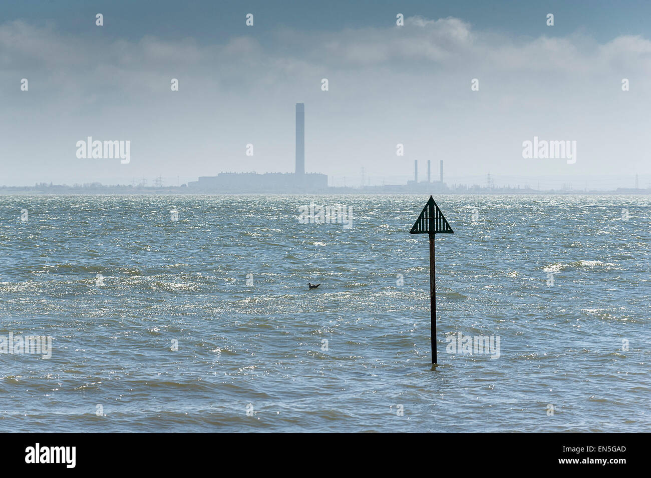The Thames Estuary. Stock Photo