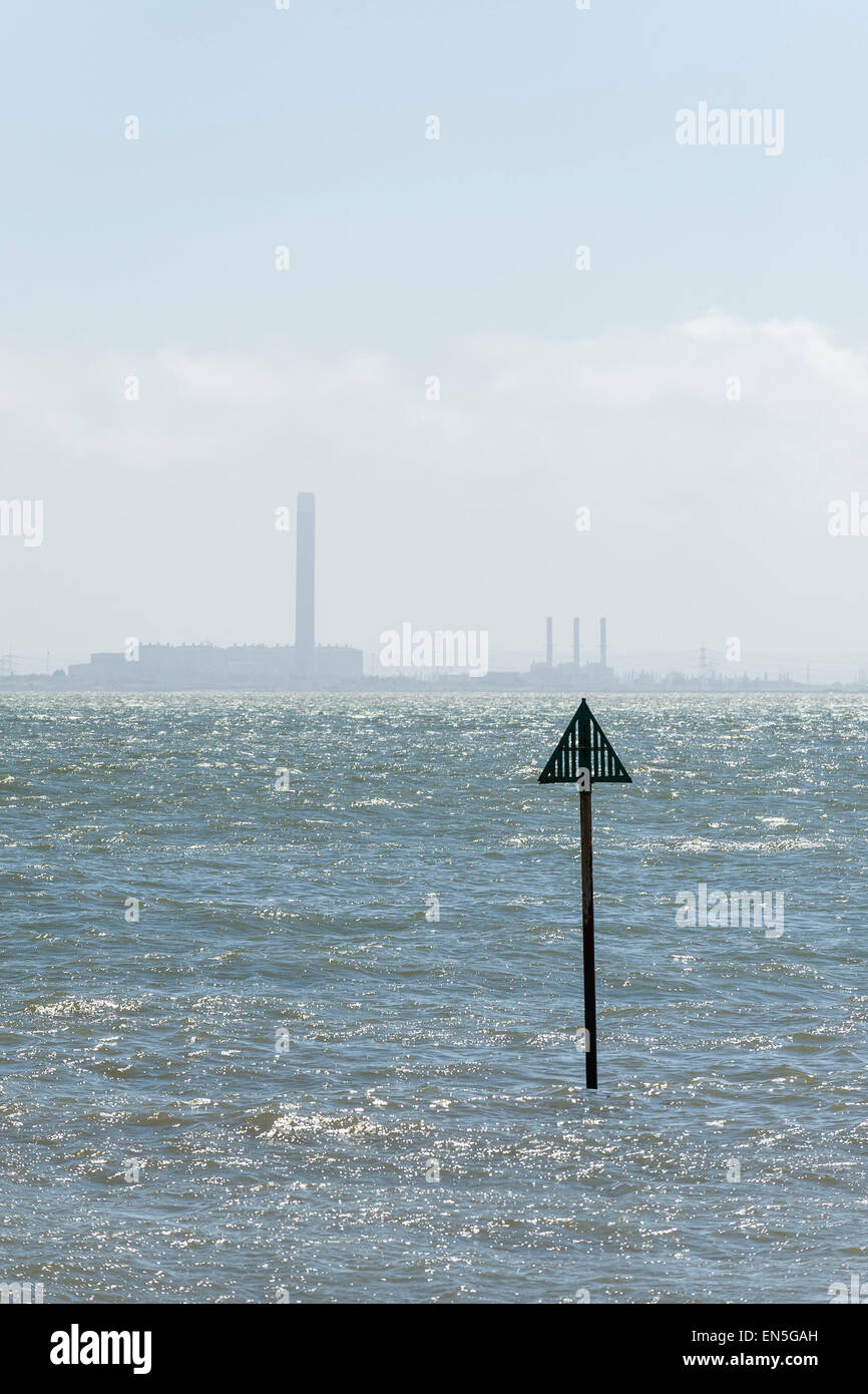 The Thames Estuary. Stock Photo