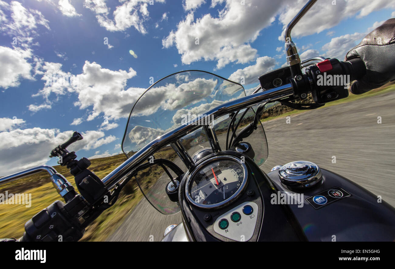 Speedy Motorcycle Stock Photo