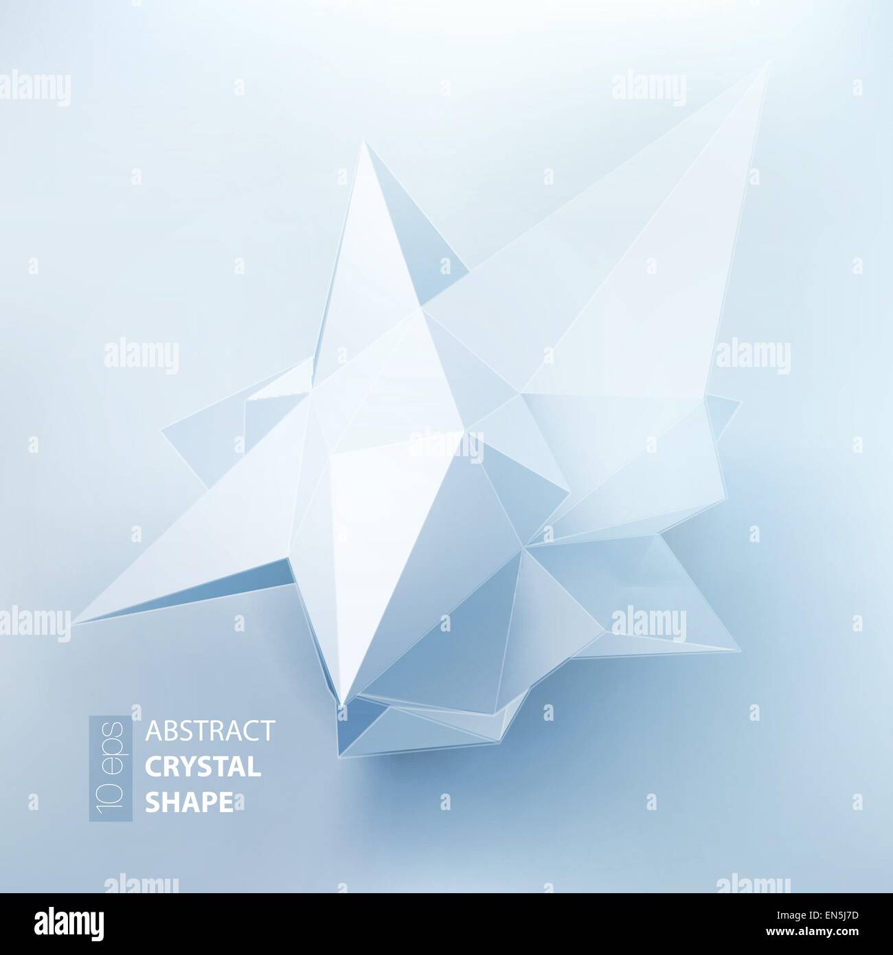 Low polygon geometry shape. Vector illustration EPS 10 Stock Vector