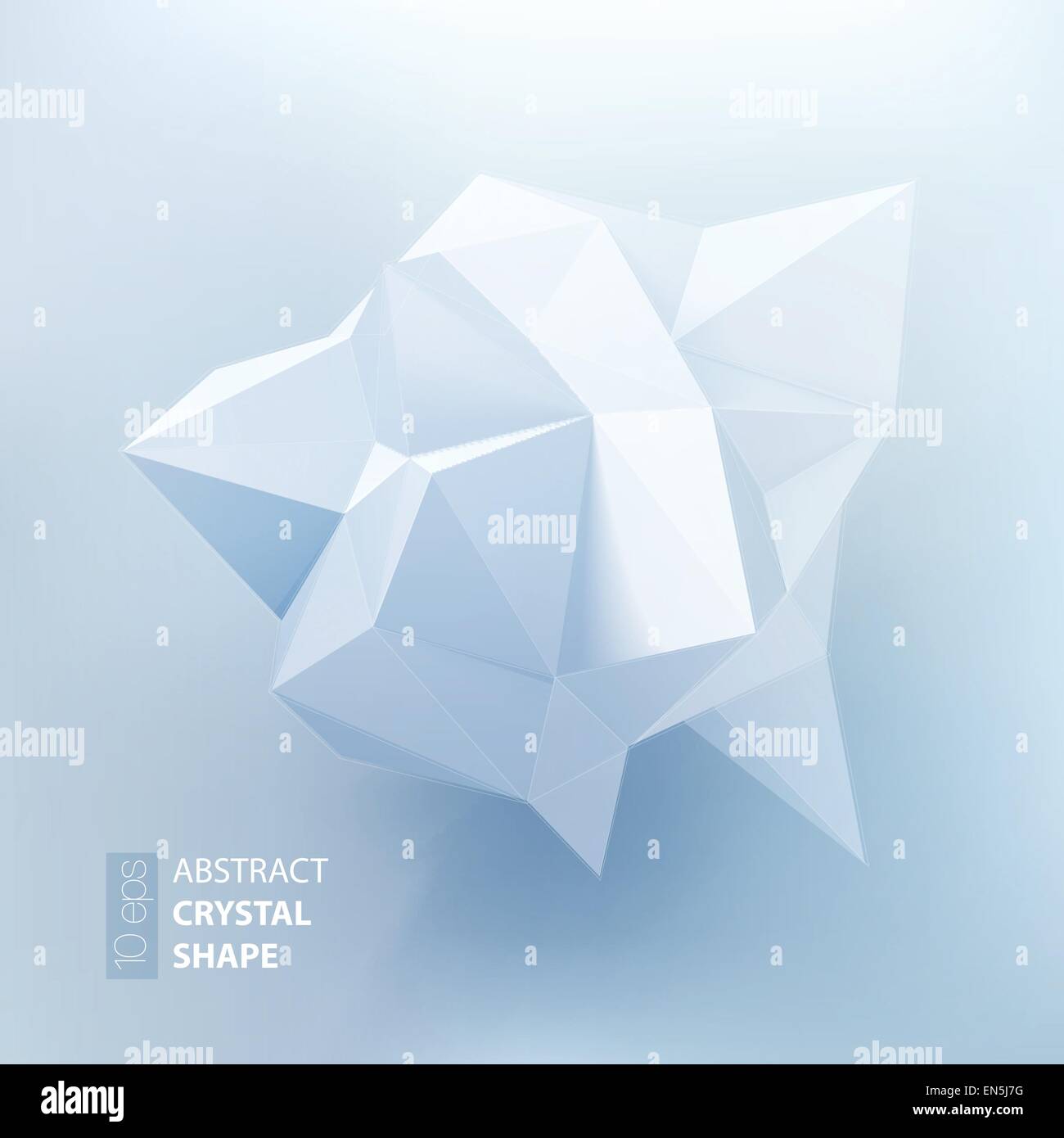 Low polygon geometry shape. Vector illustration EPS 10 Stock Vector