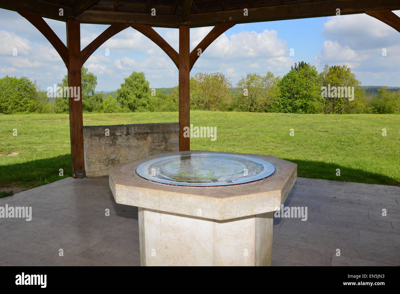 A viewpoint over a famous site Stock Photo