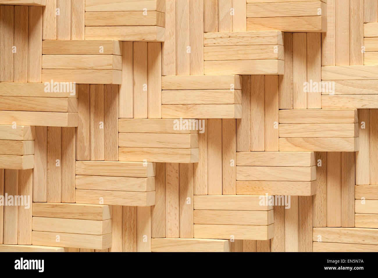 pattern arranged from blocks as background Stock Photo