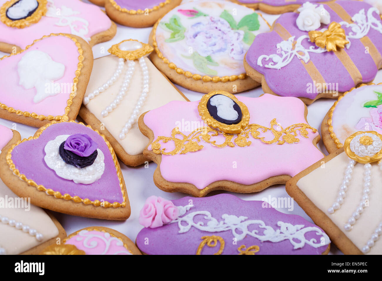 Vintage Gingerbread cookies Stock Photo Alamy