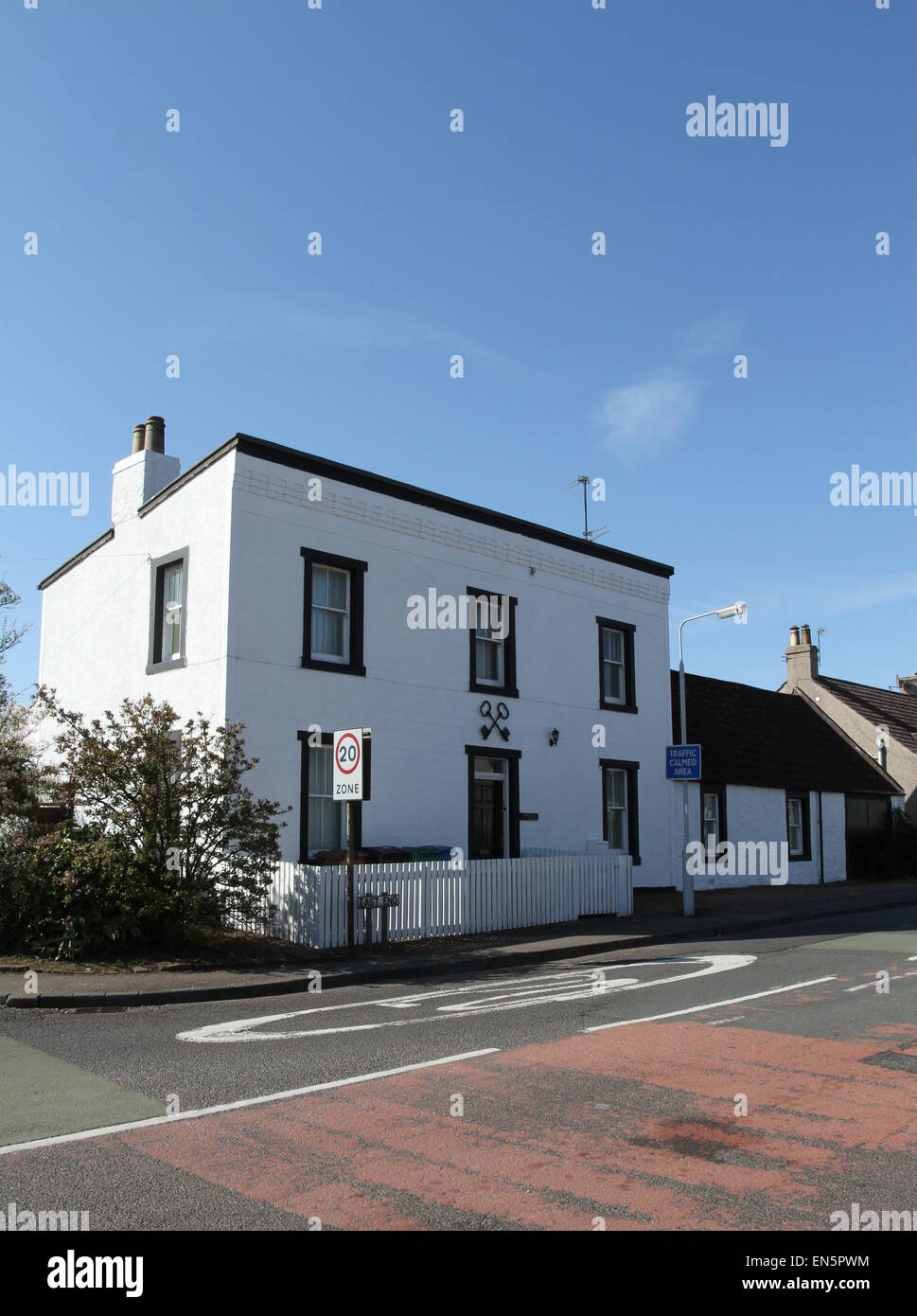 Freuchie street scene Fife Scotland April 2015 Stock Photo Alamy