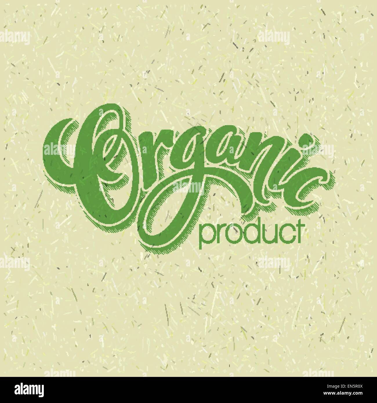 Title Organic. Vector Handmade lettering. EPS 10 Stock Vector