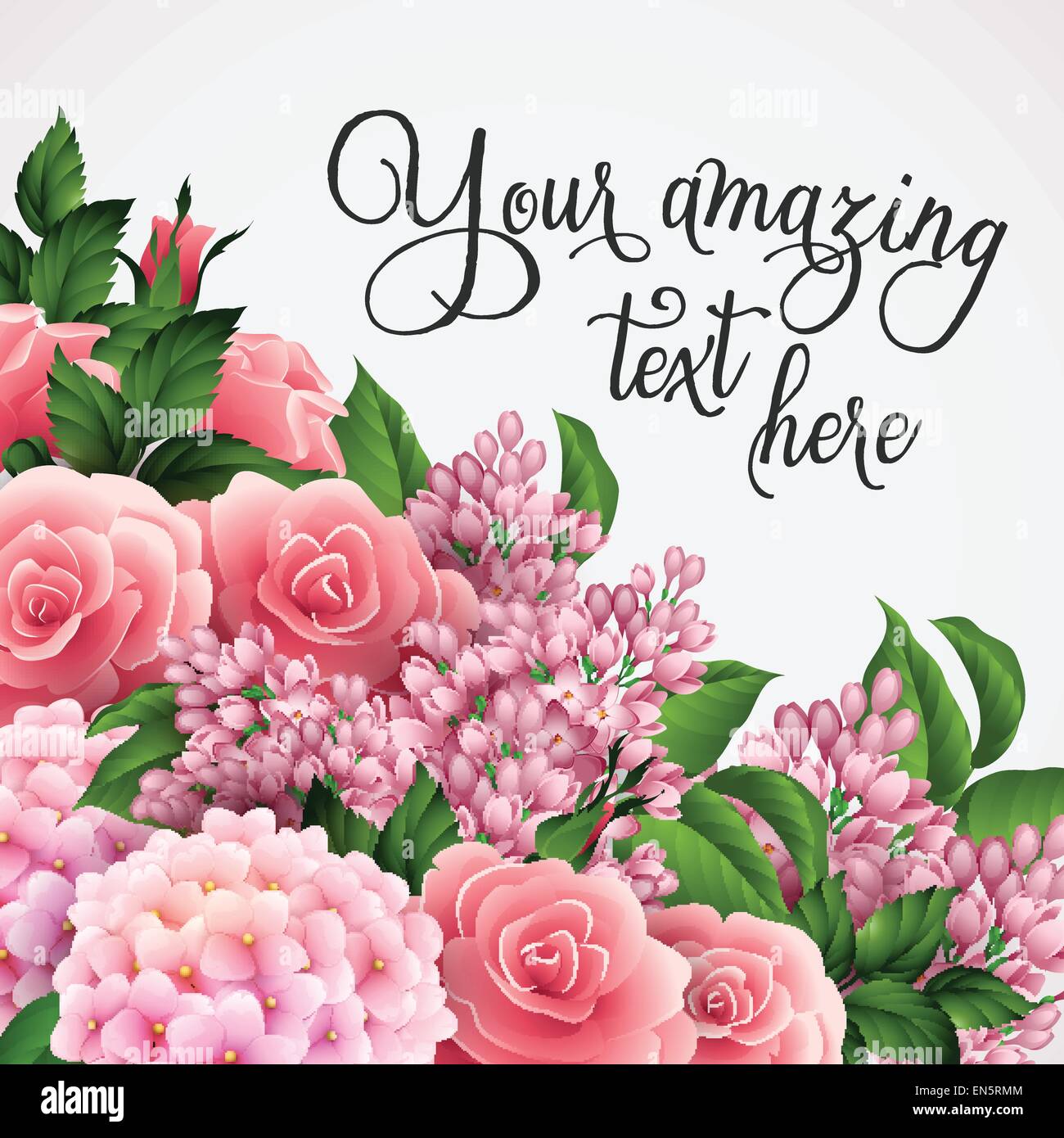 Vector illustration summer flower background. EPS 10 Stock Vector Image ...