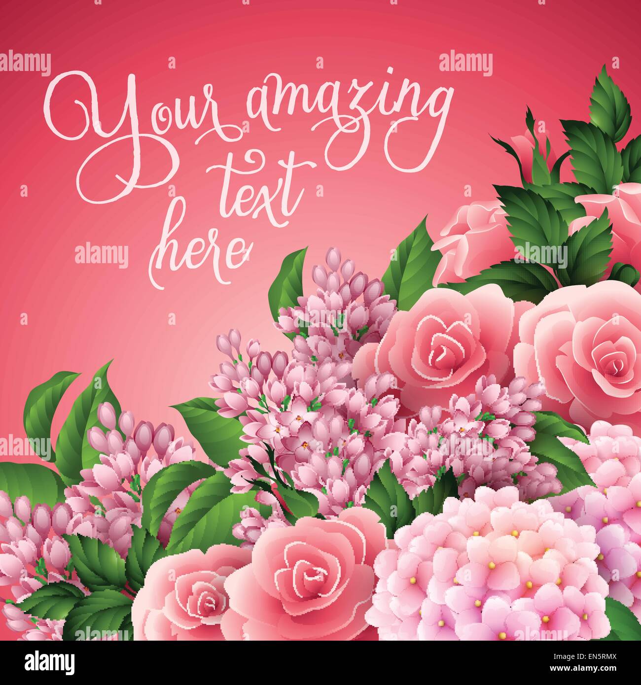 Vector illustration summer flower background. EPS 10 Stock Vector Image ...