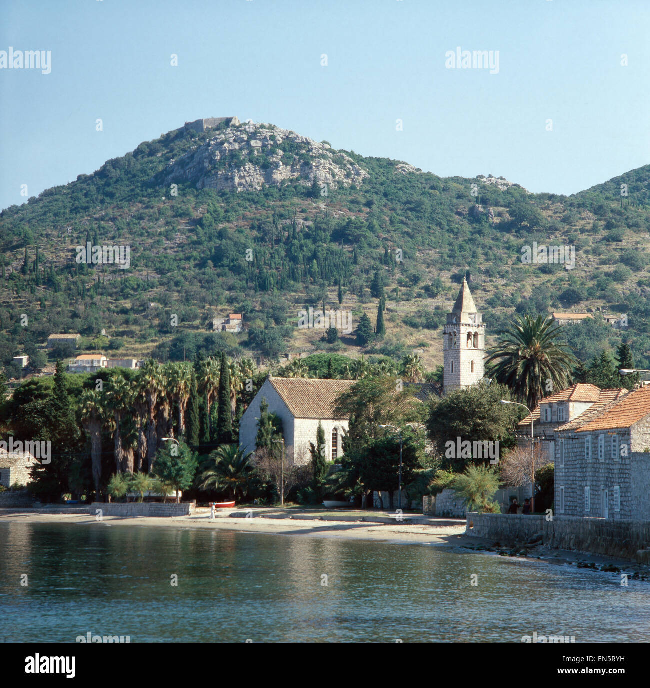 Urlaub auf der Insel Lopud, Dalmatien, Kroatien, Jugoslawien 1970er Jahre. Vacation on the Island of Lopud, Dalmatia, Croatia, Y Stock Photo