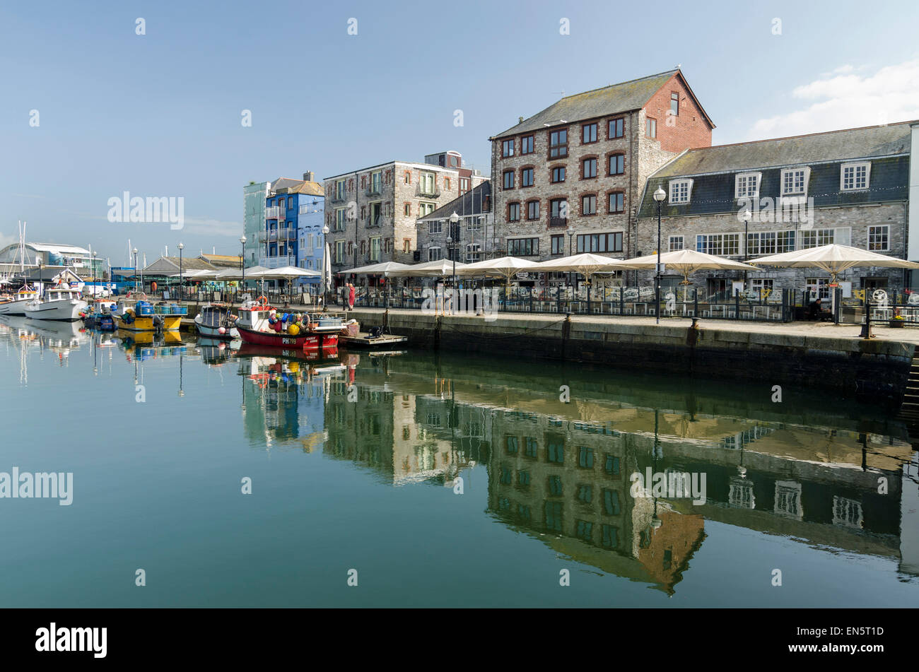 Plymouth The Barbican Stock Photo Alamy