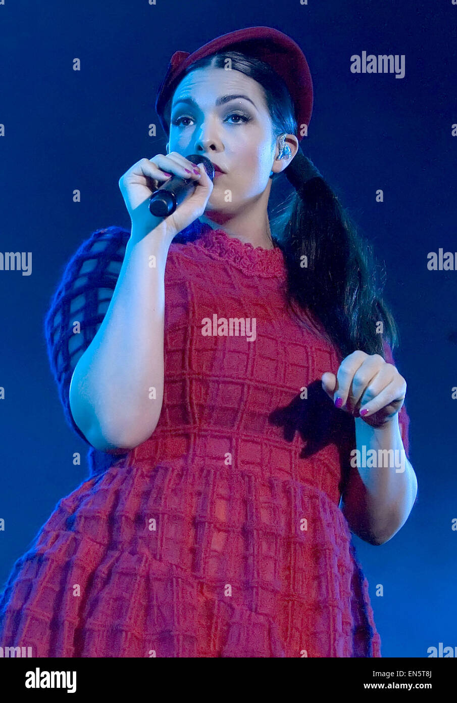 Dutch jazz/pop singer Caro Emerald performs at the SSE Hydro in the Scottish Exhibition and