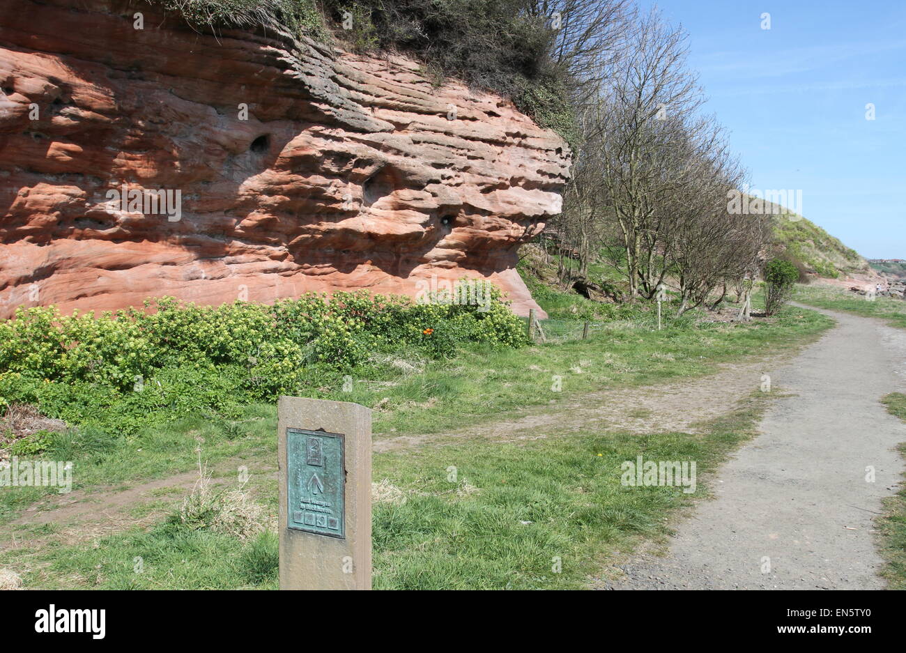 Fife Coastal Path near East Wemyss Scotland April 2015 Stock Photo Alamy