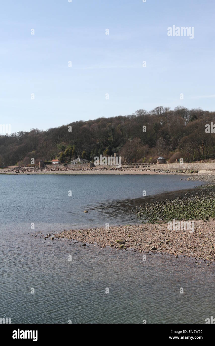 Chapel Gardens House and West Wemyss on Fife Coastal Path Scotland