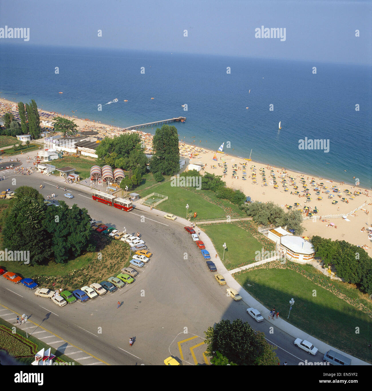 Bulgarien, Blick auf den Goldstrand Stock Photo Alamy