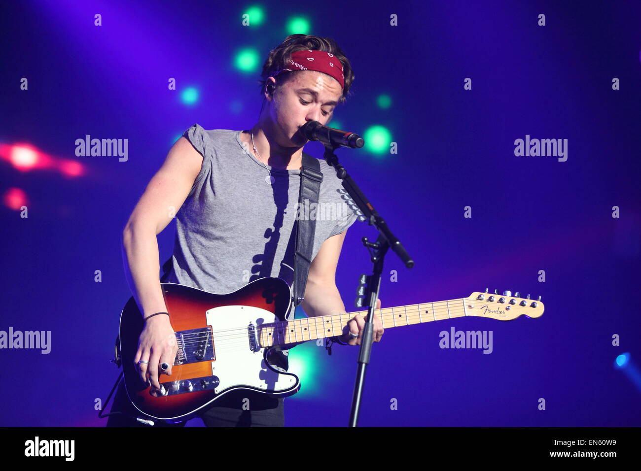 Liverpool, UK. 28th April, 2015. The Vamps live at the Liverpool Echo Arena. Credit:  Simon Newbury/Alamy Live News Stock Photo